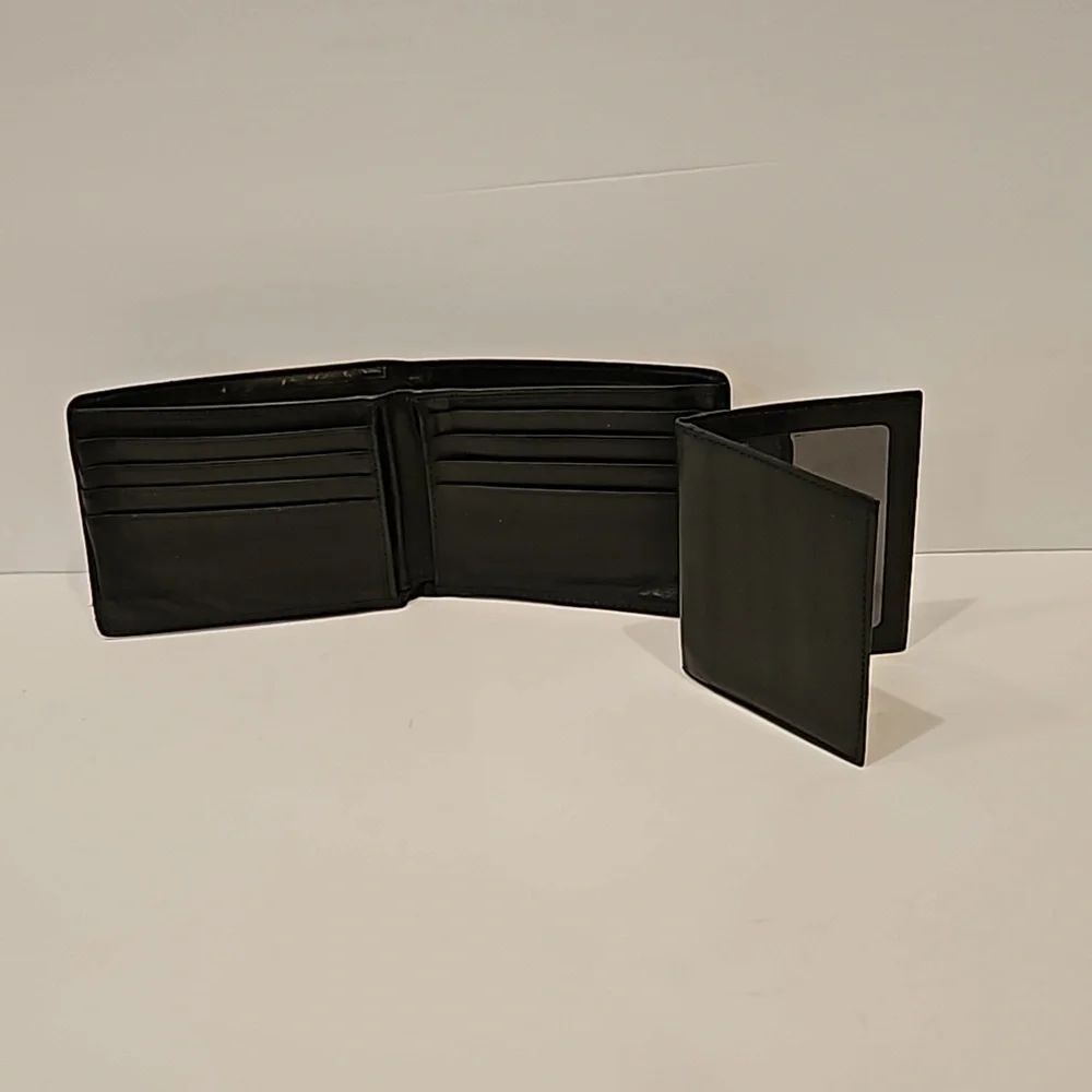 Coach Wallet Leather Bi Fold Classic Traditional Black - Picture 10 of 11